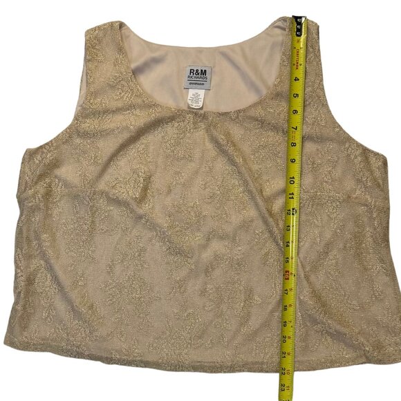 New With Tags Vintage Plus Size Sparkly Tank Top | Women's 22W | R&M Richards - Picture 7 of 7
